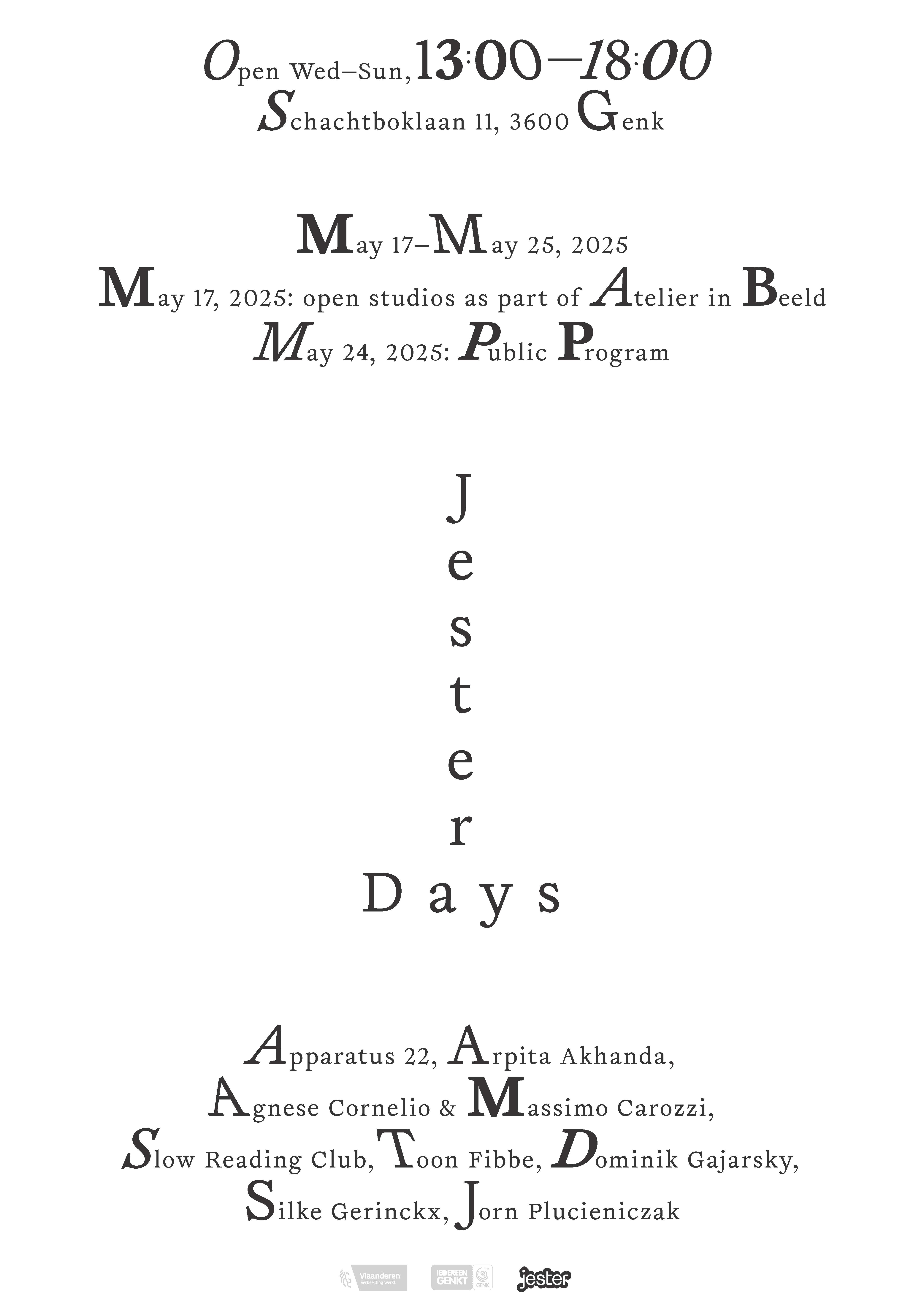 Very Contemporary, Jester, Jester Days